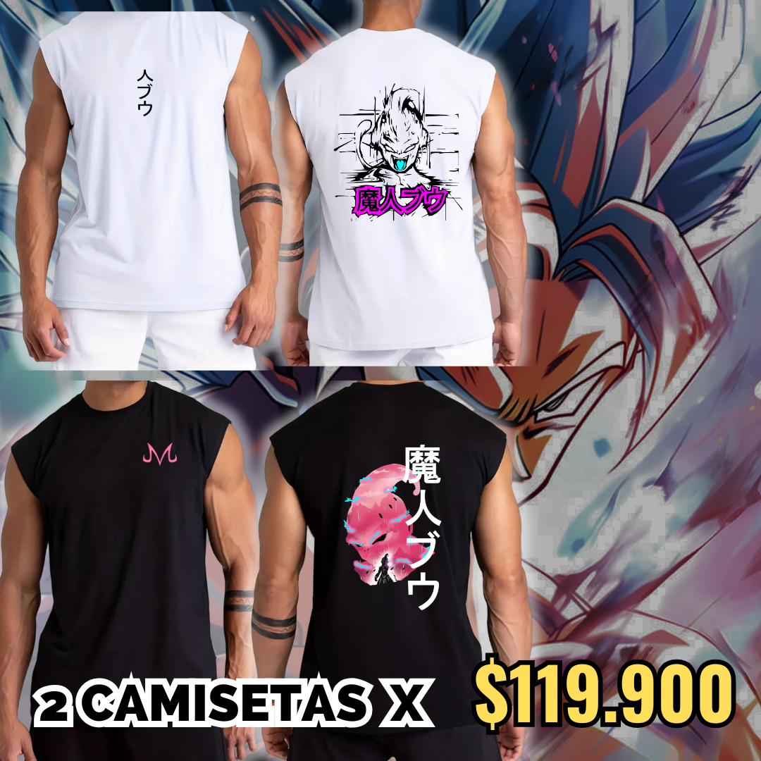 💥 Pack 2 Camisetas Sin Mangas SEDA FRIA PREMIUM