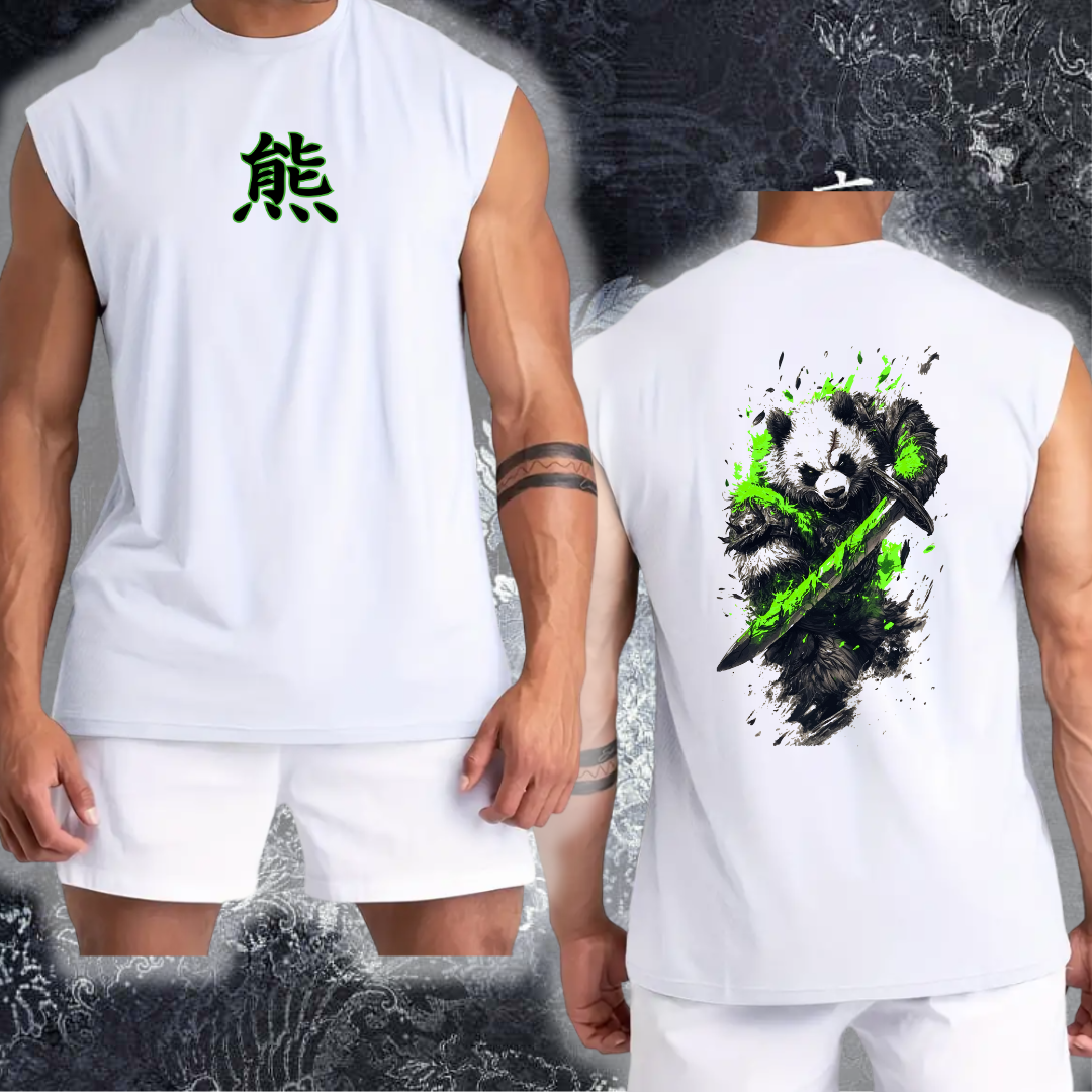 Camiseta Panda Mitologico Sin Mangas Tela Fria Premium