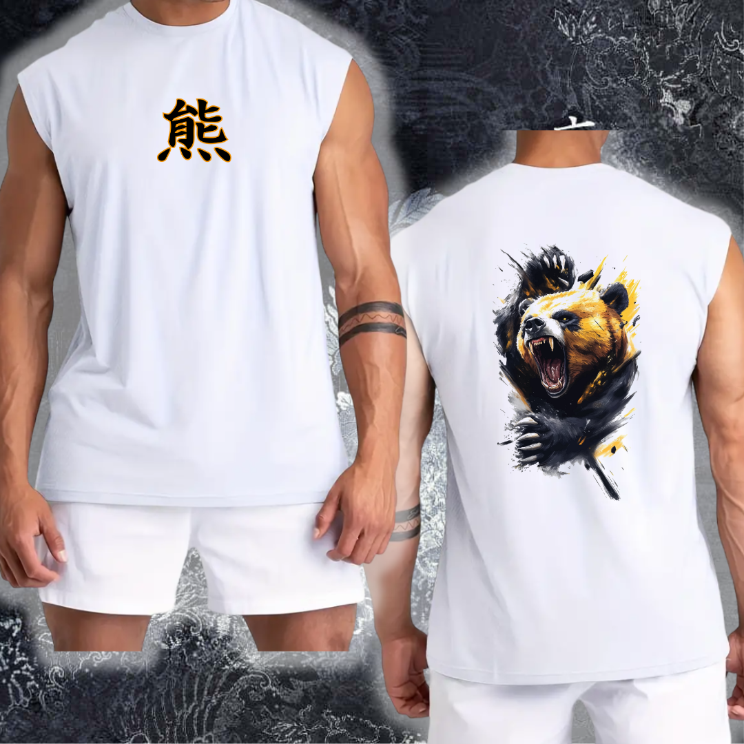 Camiseta Panda 2 Mitologico Sin Mangas Tela Fria Premium