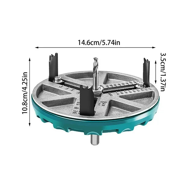 🛠️ DialCut™: Sierra ajustable de perforación