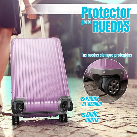 🧳CUBRERUDAS PARA MALETA DE VIAJE - Pack X 8 Unidades🧳