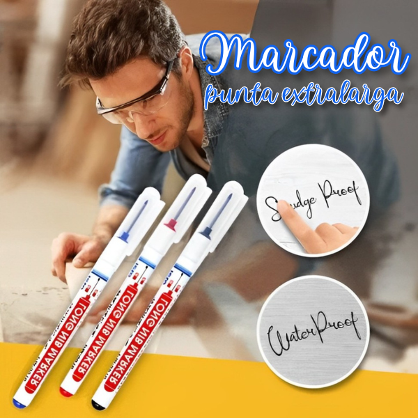 ✏Marcador con Punta Extralarga X 3 Unidades✏