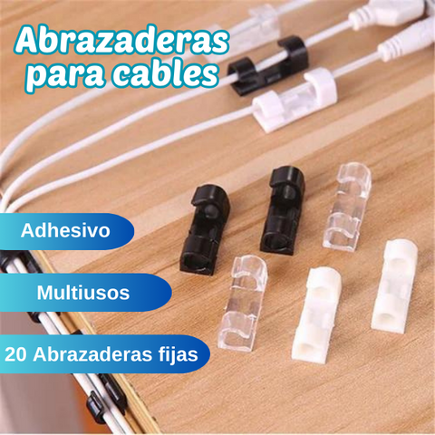 🔌Abrazaderas para cables Pack X 20 piezas🔌