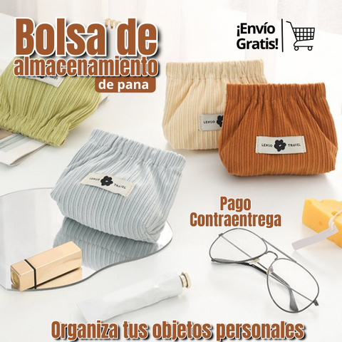 👝BOLSA DE ALMACENAMIENTO DE PANA CON CIERRE MAGNETICO x 4 Unidades👝