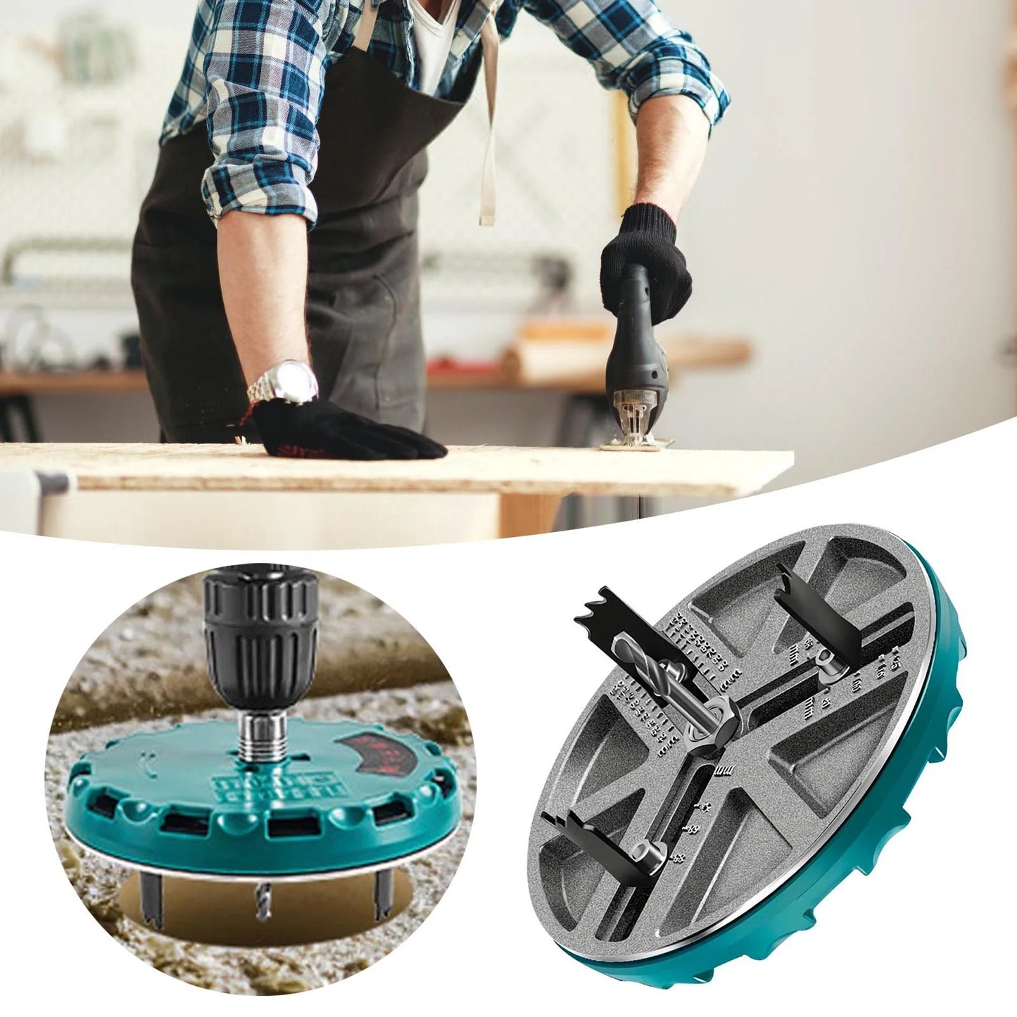 🛠️ DialCut™: Sierra ajustable de perforación