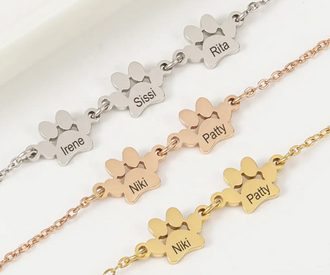 Pulsera + Collar Huella De Perro Personalizada DogPrint