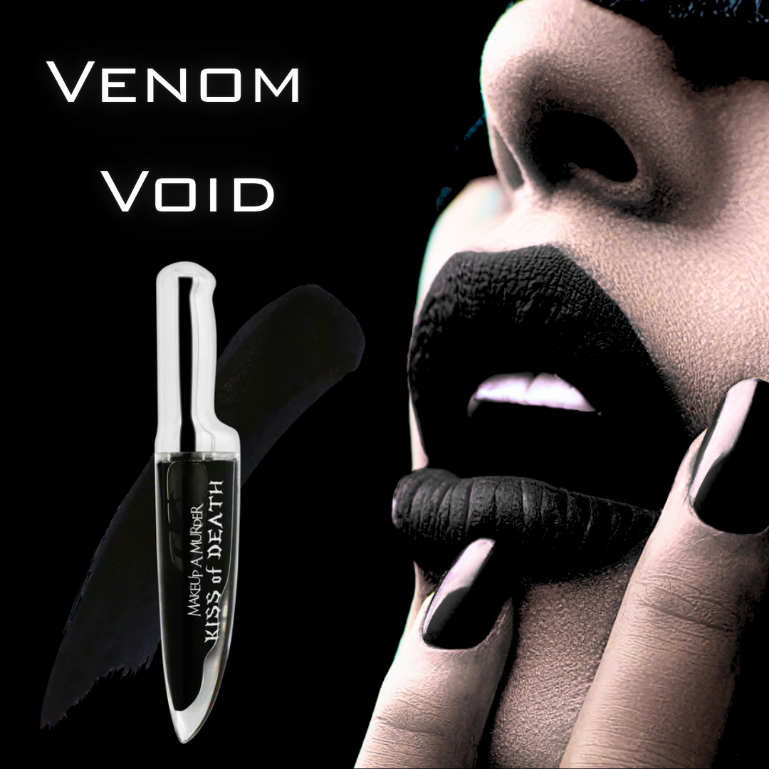 Darkvenom, Kit 3 Brillos labial tipo gotico--- Libre de crueldad animal