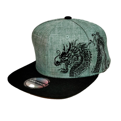 GORRA DE DRAGÓN ORIENTAL VISERA PLANA PREMIUM
