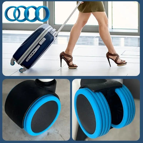 🧳CUBRERUDAS PARA MALETA DE VIAJE - Pack X 8 Unidades🧳