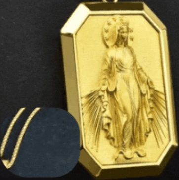 Collar Religioso De La Virgen Maria FéAura.