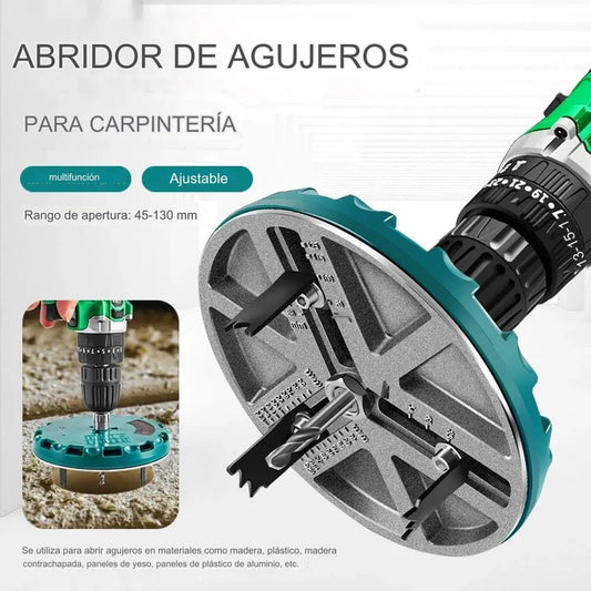 🛠️ DialCut™: Sierra ajustable de perforación